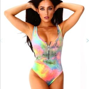 Rainbow bodysuit from Iheartraves